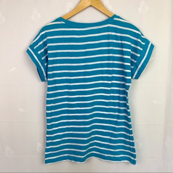 Van Heusen Retro Striped Cotton Pocket Tee - Picture 2 of 8
